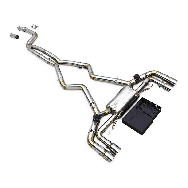 

BK Titanium Motorsport Exhaust Pipes for BMW M340/M340i 3.0T 2019-2024 Muffler Catback Valvetronic Silver Tips