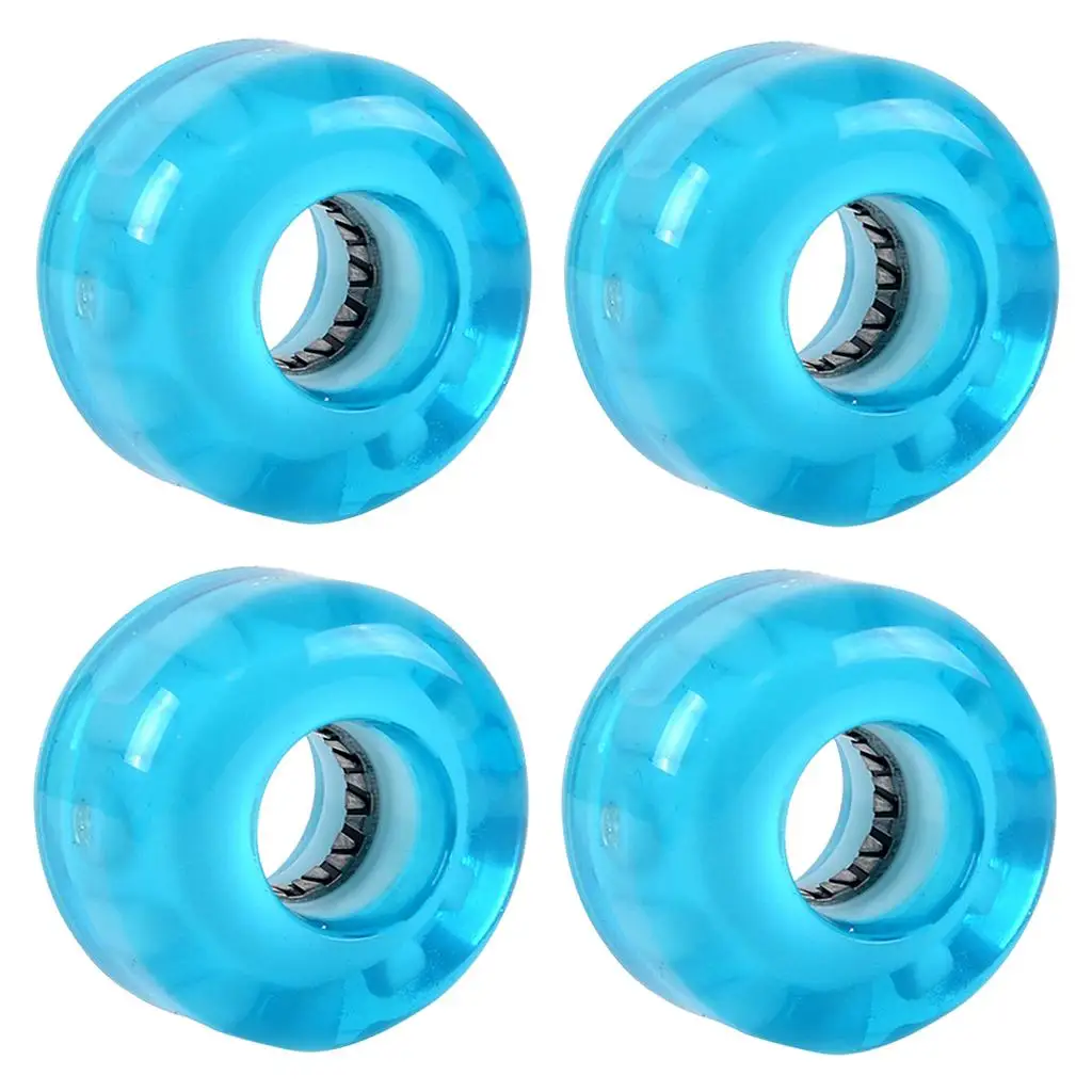 Mountain Cruising Light Up Skateboard Wheels Durable PU Material for Night Skating and Indoor Use