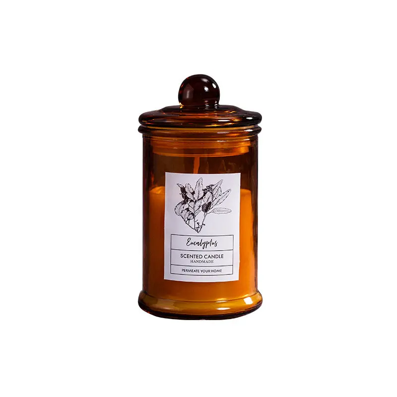 Vintage Glass Jar Scented Candle Essential Oils Soy Wax Candle Aromatherapy Room Home Decoration Birthday Xmas Gift Photo Props