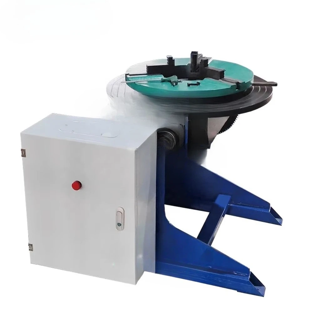 Welding turntable 600kg 600mm chuck with electric flip tilt remote control welding positioner
