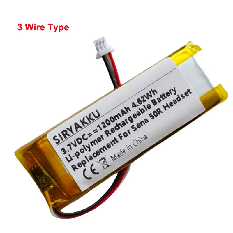 1200mAh 3.7V Li-polimerowe bateria zastępcza dla Sen 50R,50R-01,50R-01D motocykle zestaw słuchawkowy Bluetooth do naprawy baterii