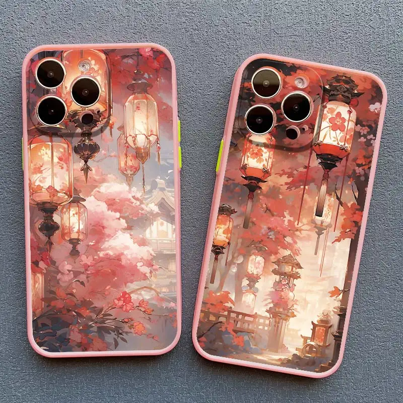 Ancient Sky Attic Light Flash Luminous Phone Case For iPhone 15 14 13 12 11 Pro Max Plus 7 8 SE2 12 13 Mini X XR XS Back Covers