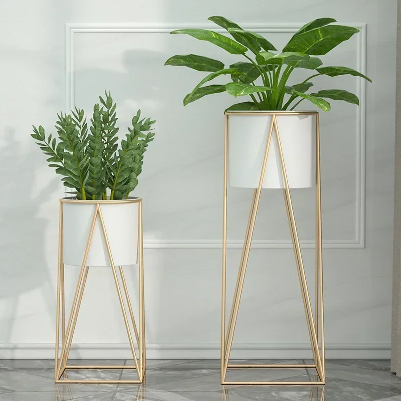 

Nordic Style Indoor Plant Stand Stylish Fresh Flower Trellis Shelf FloorStanding Pot Holder for Home Decor