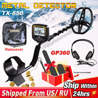 Top TX-850 Deep Gold Metal Detector Nugget Hunter PinPointing 19 KHZ Frequency Balance Ground Detecting Searcher Finder 11 Inch
