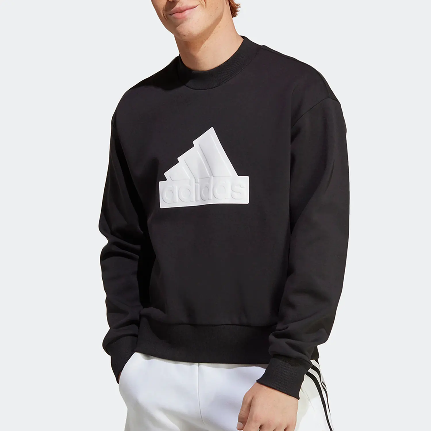 

Официальная весенняя мужская спортивная толстовка Adidas с круглым вырезом и длинными рукавами IC3740