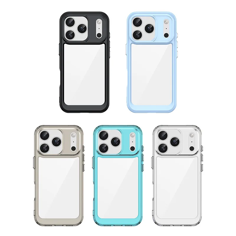 Etui na iPhone 17 Pro Pokrowiec na iPhone 17 Pro Ramka TPU Akrylowa Tylne Panele Ochronne Etui na Telefon iPhone 17 Pro Max Air Funda — zdjęcie produktu 6