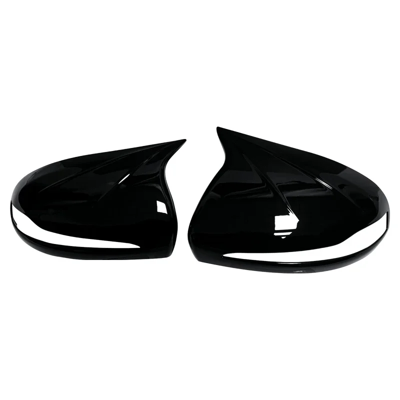 قبعات مرآة جانبية سوداء لمرسيدس بنز W205 W222 W213 W238 X205 X253 C217 W463 C253 W253 غطاء C S GLC E G Class AMG الشائكة
