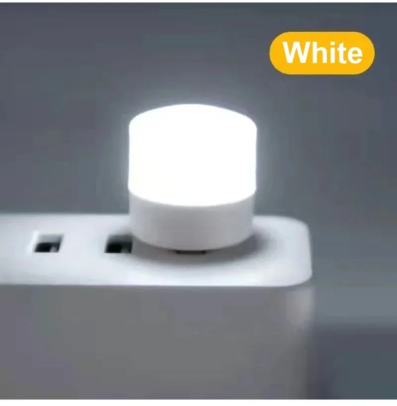 1-20 sztuk Mini lampa USB LED przenośna z wtyczką do ochrony oczu lampka do czytania małych okrągłych żarówka samochodowa moc lampy mobilnych