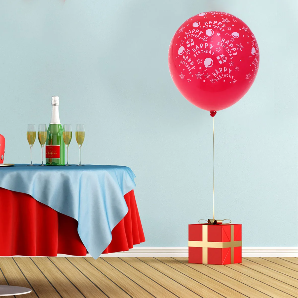 

50pcs Birthday Balloon Latex Printed Party Supplies Kids Decorations Wedding Shower Christmas Event Photo Prop