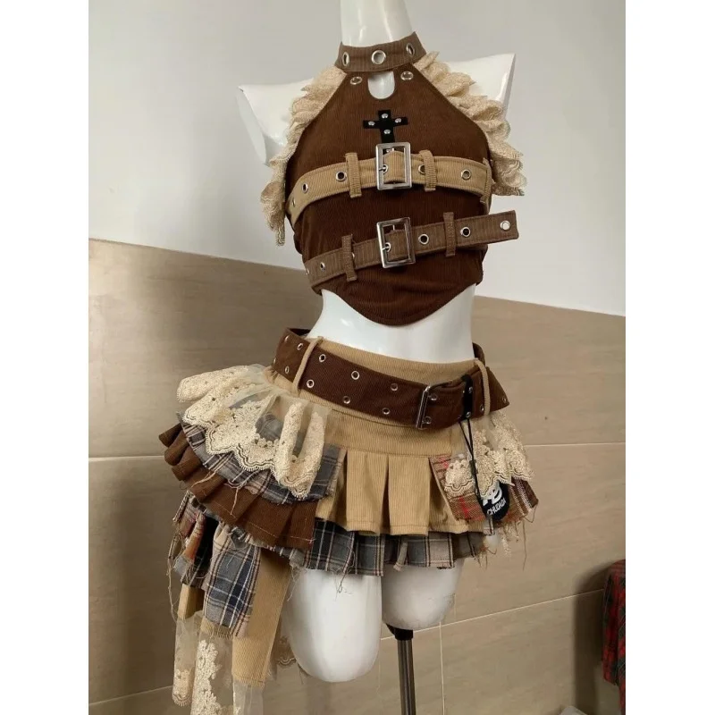 

Новый летний женский кружевной топ с подвесным верхом Pure Desire Sle для похудения, супер милая трансграничная повседневная спортивная одежда