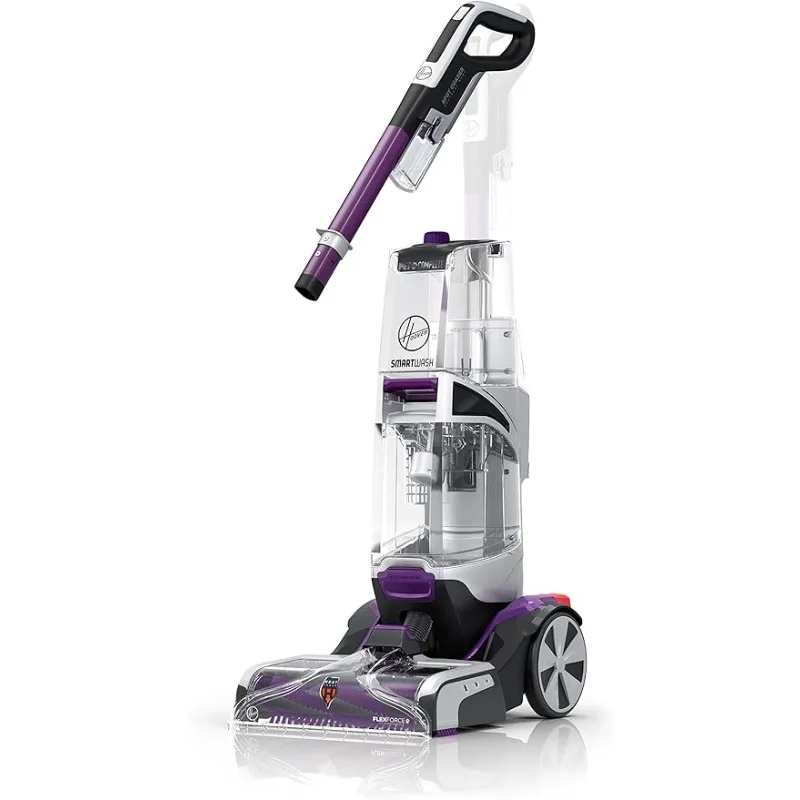 

Hoover SmartWash Automatic Carpet Cleaner with Spot Chaser Stain Remover Wand, Shampooer Machine for Pets, FH53000PC, Purple