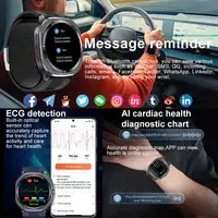 Nouvelle Montre Connectée 2026 avec Pompe à Air et Airbag, Mesure Précise de la Tension Artérielle, Suivi de la Santé, ECG, Acide Urique, Lipides Sanguins, Montre Électronique Homme Sport Étanche, Livraison Locale 4
