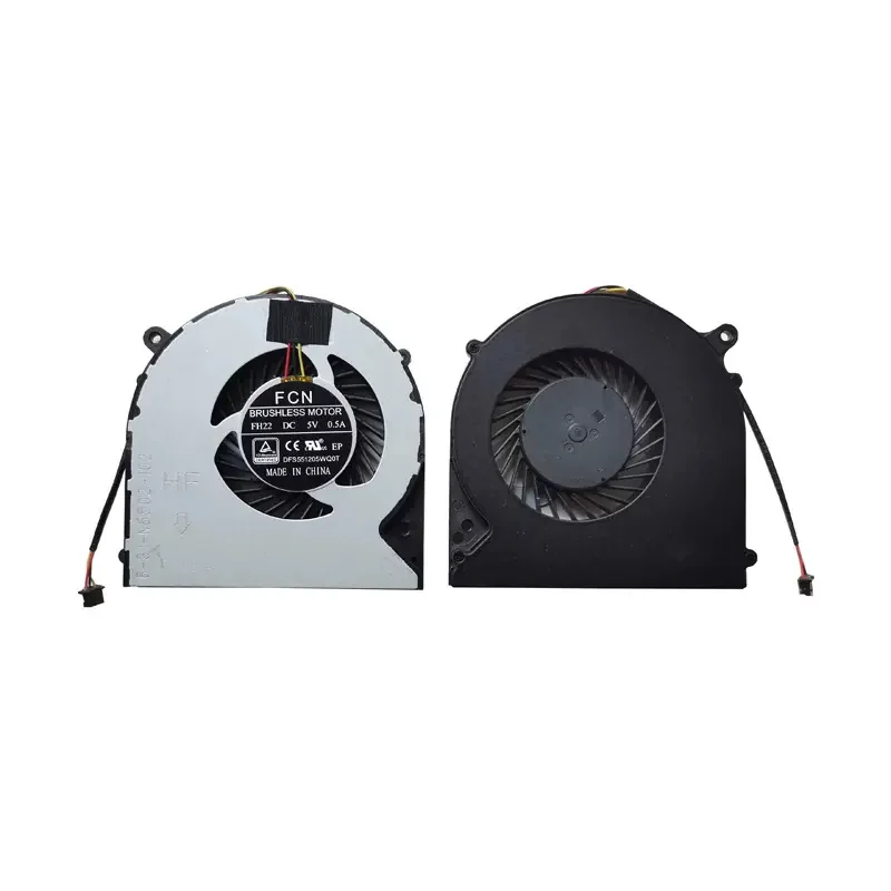 Nieuwe Echte Laptop Koeler Cpu Gpu Koelventilator Voor Mechrevo F57 N550rc N350d F57-D1 D2 D3 D2r D5r