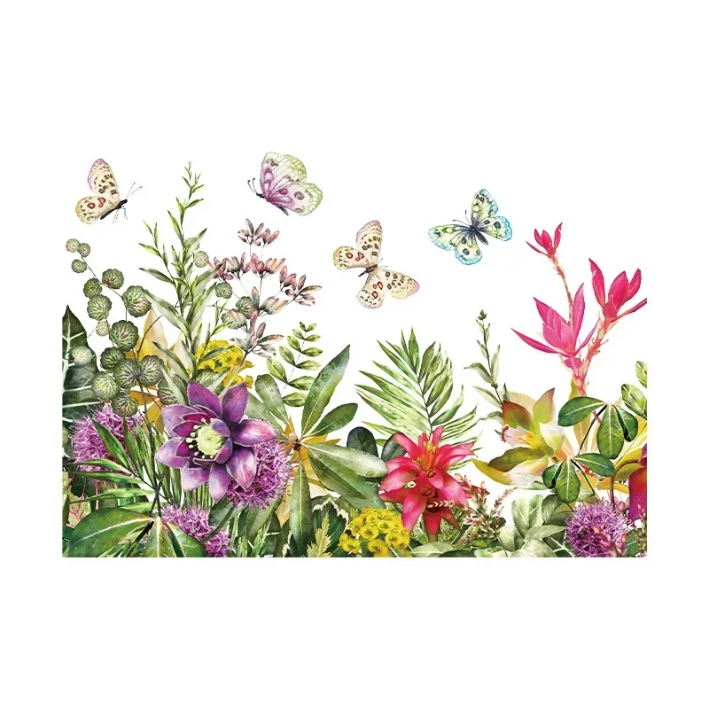 욕실 변기 스티커, 현대 미니멀리스트 꽃 패턴, 욕실 장식용 자체 접착 그림