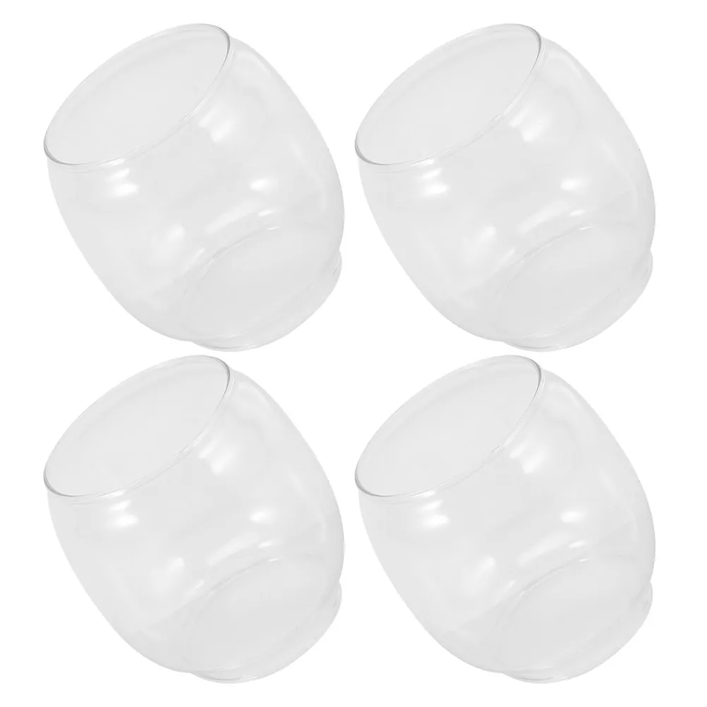 

4 шт. стеклянные прозрачные винтажные плафоны для ламп, сменные колбы для масляных ламп, стеклянные купола для дома, кемпинга, улицы