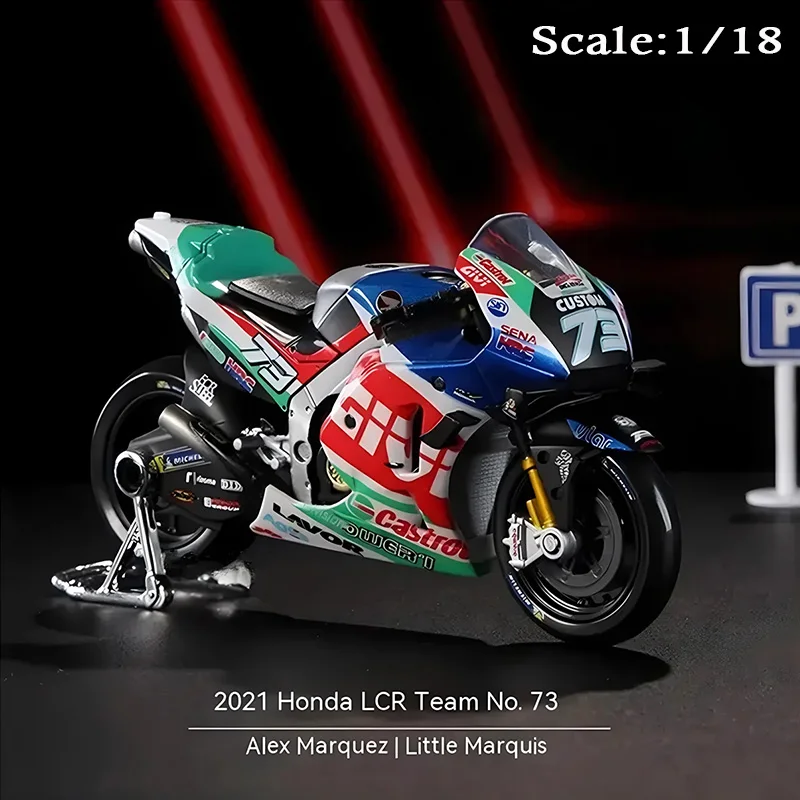 

Maisto 1:18 2021 Honda LCR Team 73 Yamaha KTM Ducati Racing Diecast Alloy Motorcycle Model collection gift toy