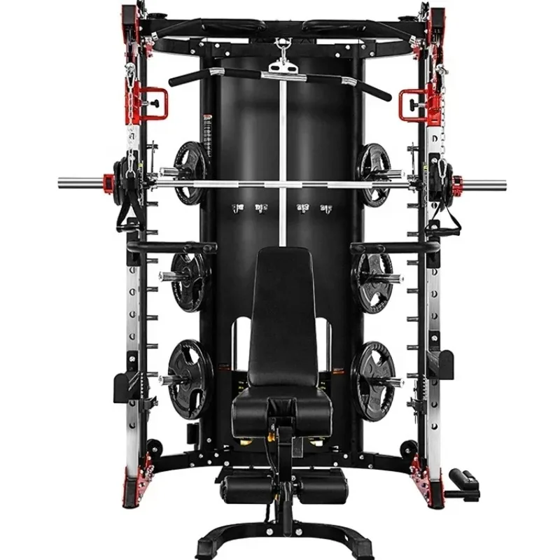 

Power Cage Weight Lifting Training Gym Home Commercial Strength Equipment Machine Multi Functional Squat Rack Smith Machine