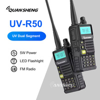 Quansheng New UV-R50 5W Walkie Talkie Vhf Uhf Dual Band Radio Comunicador Hf Transceiver UV R50 Series UV Dual Segment