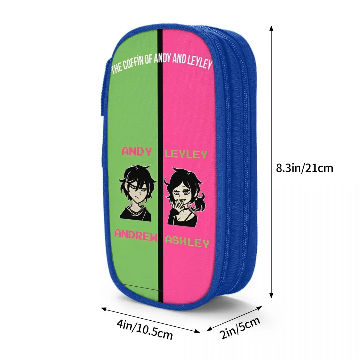 Cute Ashley And Andrew The Coffin Of Andy And Leyley  Pencil Case Large Capacity Pencil Bag Girls Boys Zipper School Pencil Case