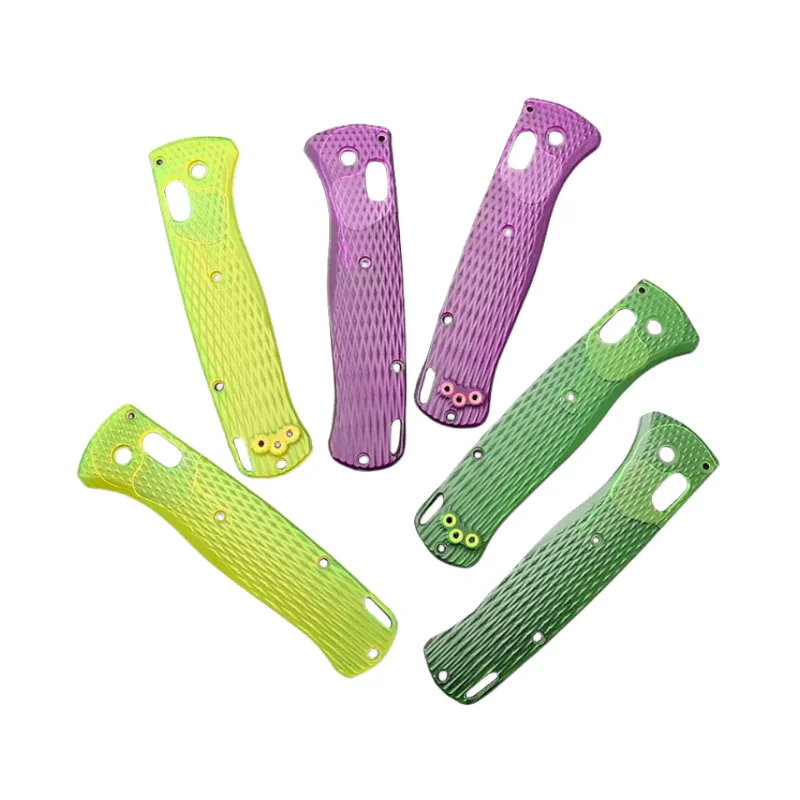 

Acrylic Triangular Diamond Design Shank for Benchmade Bugout 535 Folding Knife, DIY Grip, Colored Acrylic 535 Patch, A Pair