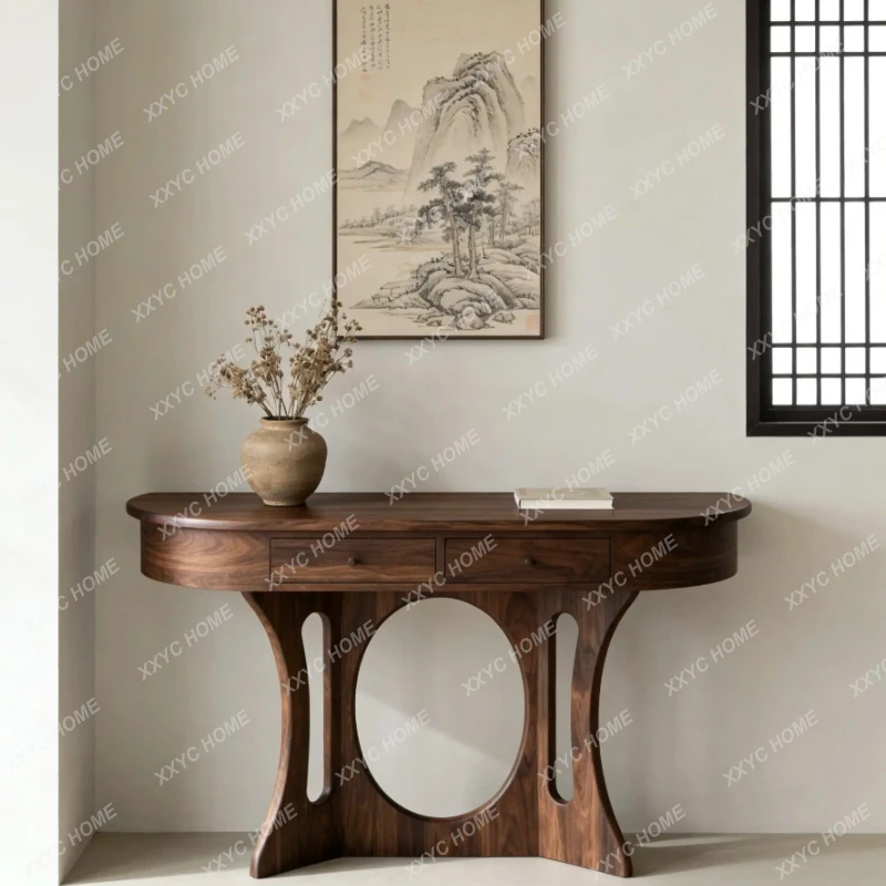 Q Zen with pumping against the wall End View Platform New Chinese Solid Wood Strip