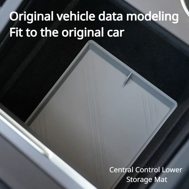 Para tesla modelo y juniper modelo 3 highland controle central almofada de armazenamento silicone copo água esteira caixa apoio braço almofadas inferiores acessórios