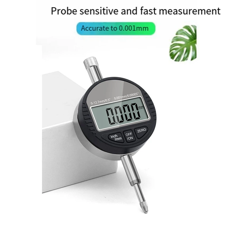 Range Gauge DTI Digital Dial Indicator 0.001Mm Resolution,0-12.7Mm/0-0.5 Inch Range Dial Test Indicators