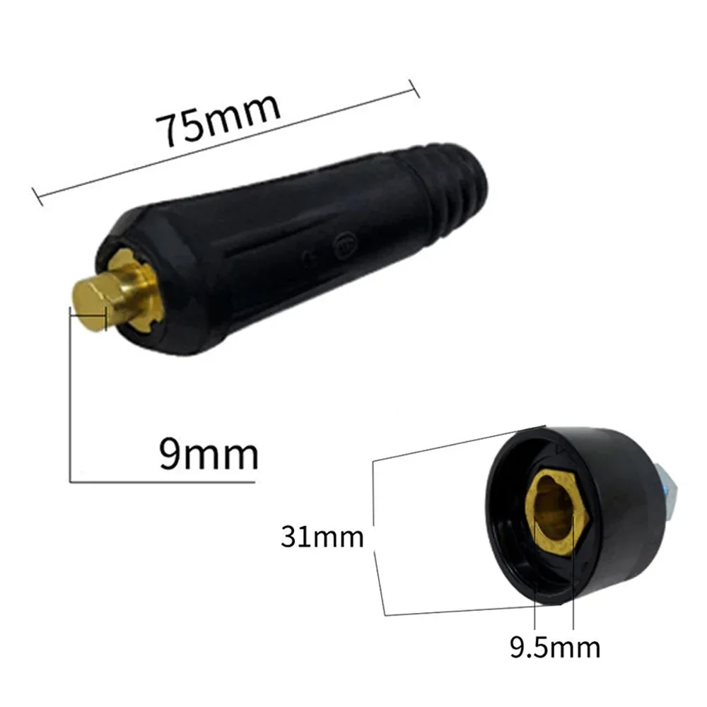 Welding Machine Quick Fitting TIG Welding Cable Panel Connector Socket Set 2pcs DKJ10-25 Quick Fitting Quick Plug Connector