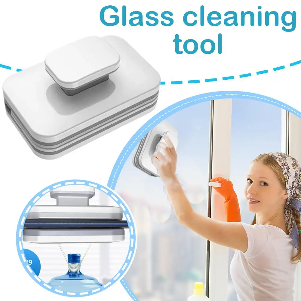 

Стеклоочиститель для мытья, магнитная двусторонняя щетка для чистки окон, бытовая магнитная щетка для мытья окон, инструмент для домашней чистки