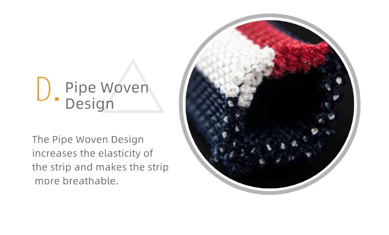 2023 doppelseitig geflochtener elastischer Gürtel Premium-Mode accessoires Stretch-Stoff Golf leder für Herren silberne Schnalle – Detail 9