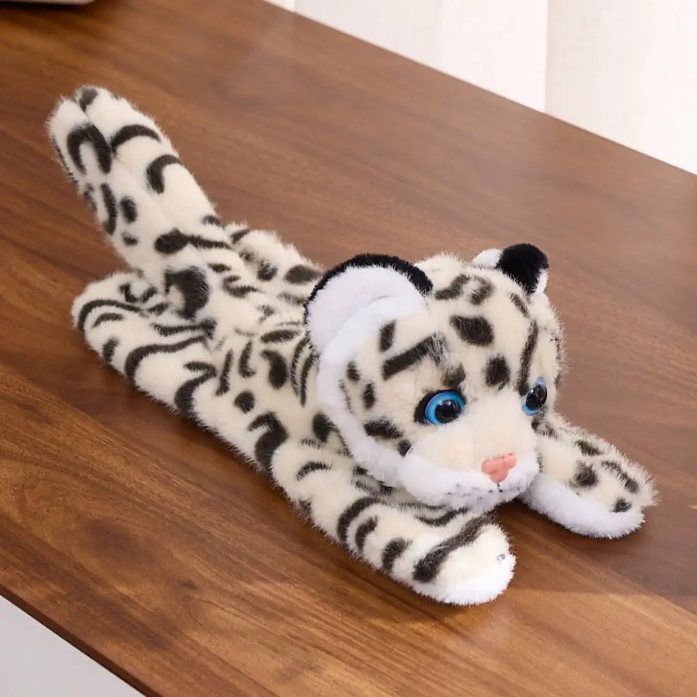 Knuffels Slap Armband Serie Polsstijl Zachte Slap Armband Schattig 20cm Gesimuleerd Sneeuwluipaard Kerstmis