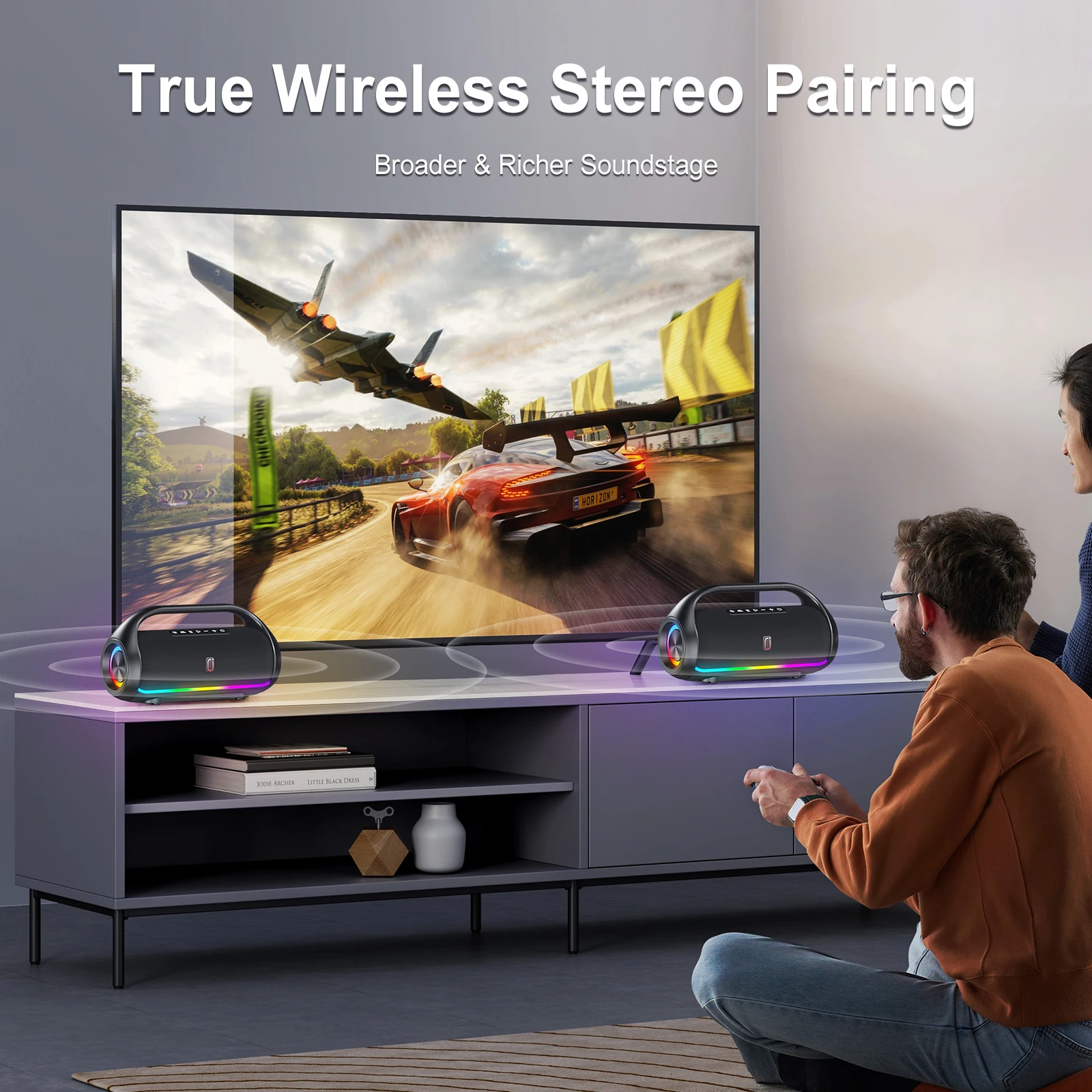 FanFun D20 Altoparlante Bluetooth Altoparlante Bluetooth con potenza di uscita con prestazioni dei bassi eccellenti Impermeabile da campeggio all'aperto