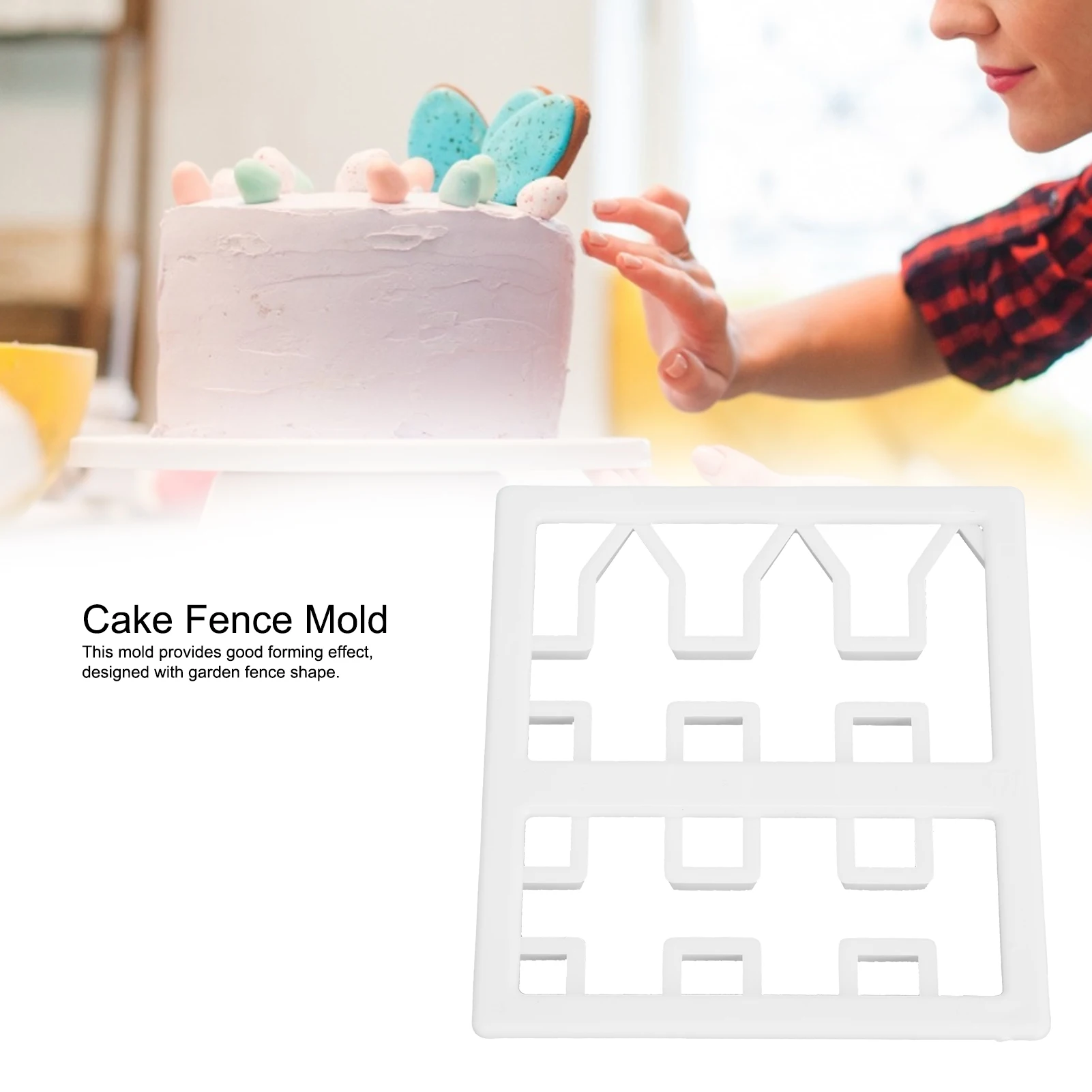 Cake Border Cake Fence Mold Cake Mold Fondant Cake Fence Printing Cutting Mold Cake Border Decorating Baking Tool Mould
