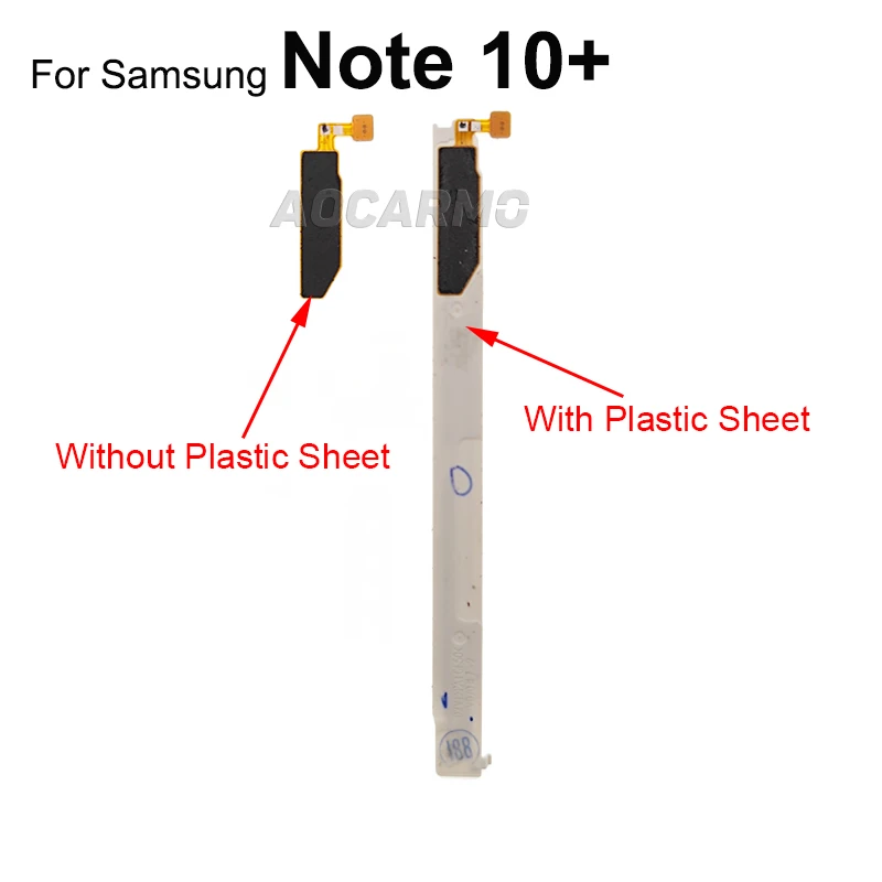 Aocarmo For Samsung Galaxy Note 10+ Note10 Plus Stylus Touch S Pen Flex Cable Wireless Induction Coil With Plastic Plate Parts