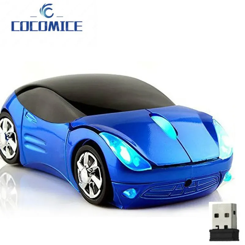 2.4Ghz Wireless Optical Computer Mouse Fashion Super Luxury Car Shaped Game Mice for PC laptop Portable