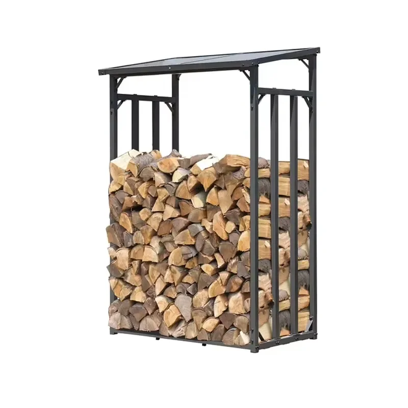 Hot Selling Metal Firewood Rack 130 X 70 X 185 cm Garden Firewood Shelter Firewood Storage Stacking Aid Outdoor for Storage