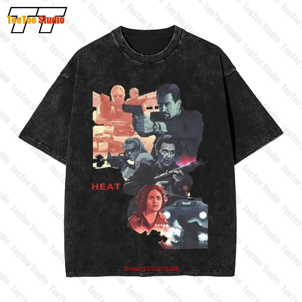 Heat Movie Poster Robert De Niro Vintage Oversized T-Shirt White All Sizes S 5Xl UXI0