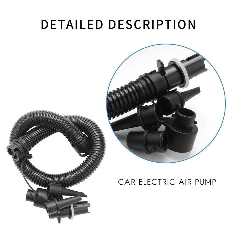 12V 100W Car Rechargable Pump Electric Inflatable Air Pump For Kayak Boat Air Cushions Ball