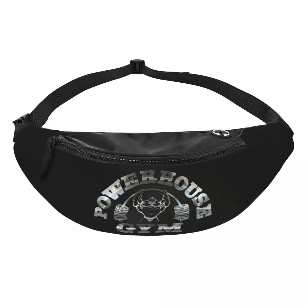 Powerhouse Gym Fanny Bag Custom Bodybuilding Lover Crossbody Waist Pack Women Men Traveling Phone Money Pouch