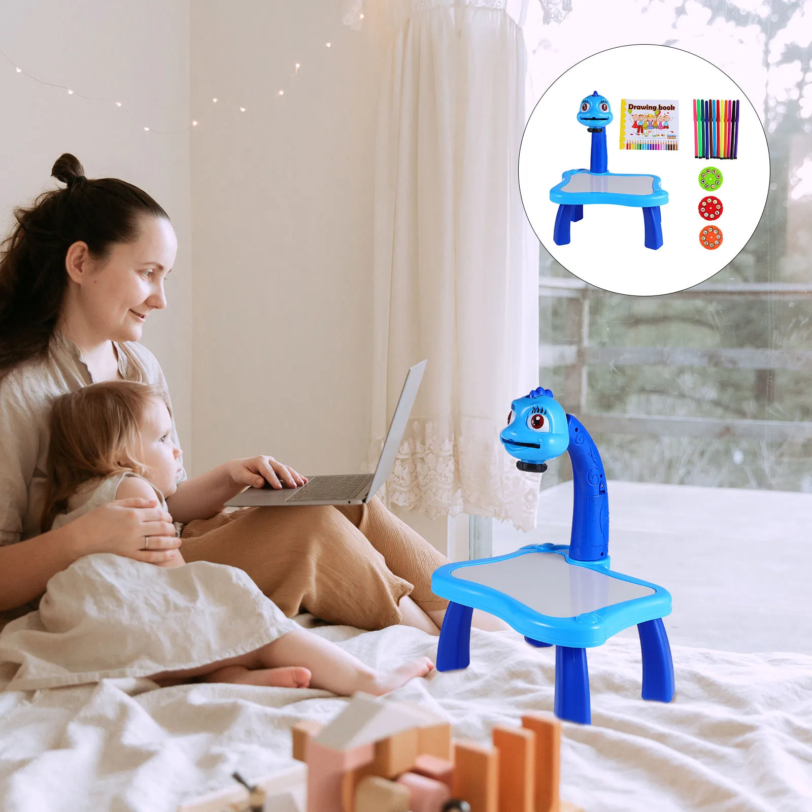 kids-toys-adorable-drawing-table-funny-educational-tool-for-children-supply-blue-stylish-projection-creative-writing-board