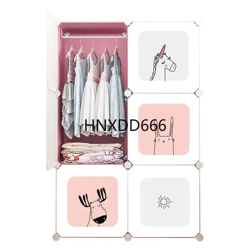 

Simple Dining Wardrobe Organizer Storage Clothes Bedroom Portable Wardrobe Nordic Minimalist Plastic Armario Home Furniture