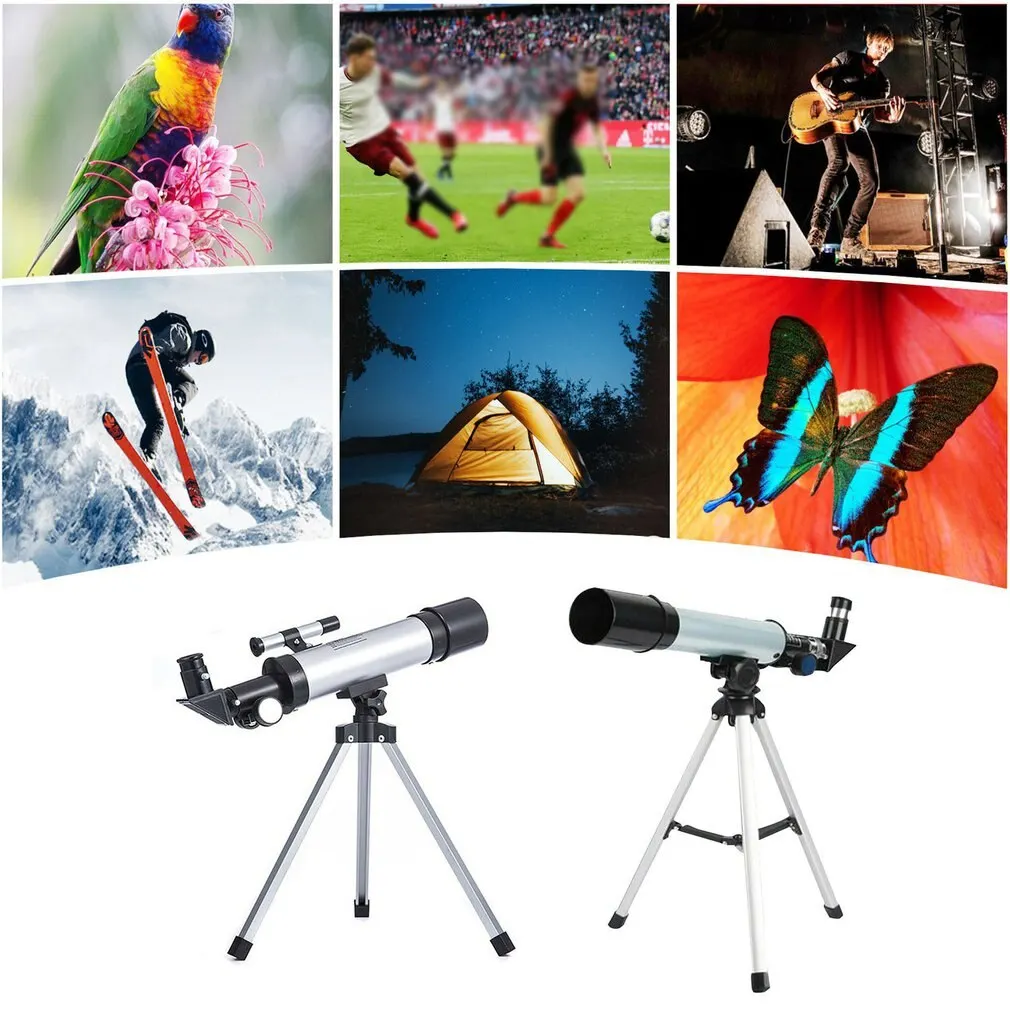 90X F36050 تلسكوب المشهد الفلكي عدسة 90 درجة تلسكوب في الهواء الطلق أحادي العين مع ترايبود للأطفال المبتدئين بالجملة