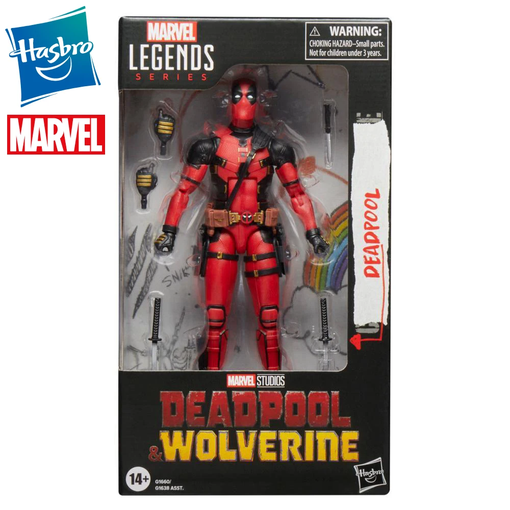 Genuine Hasbro Marvel Legends Series Deadpool & Wolverine Deadpool 6inch Action Figures Model Toy Collection Hobby Boys Gifts