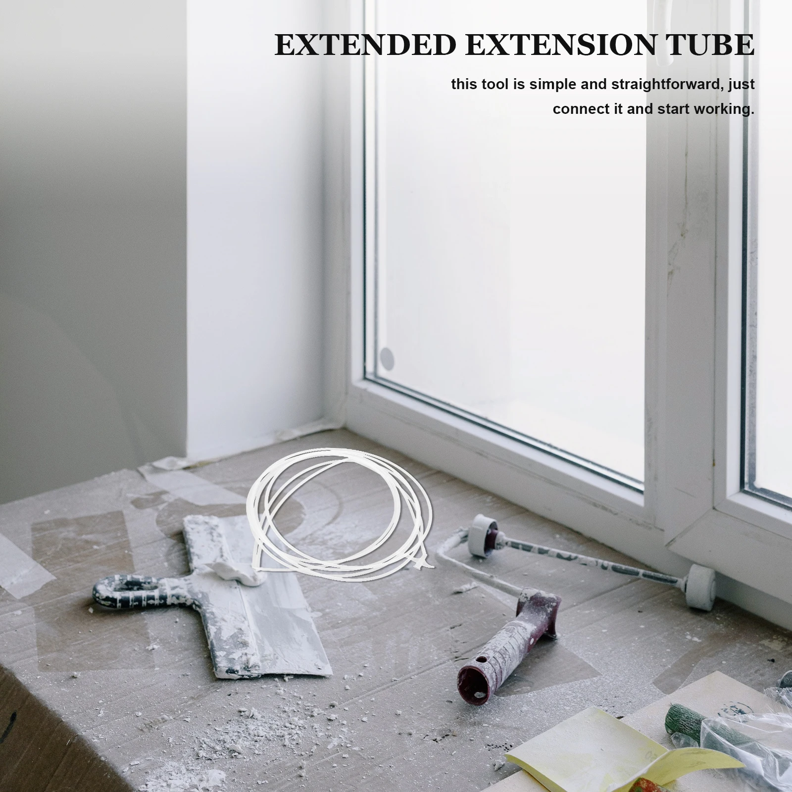 Extended Epoxy Applicator Tube Plastic Durable Long Length Spray Foam Dispenser for Construction Home Use Epoxy Mixing Nozzle