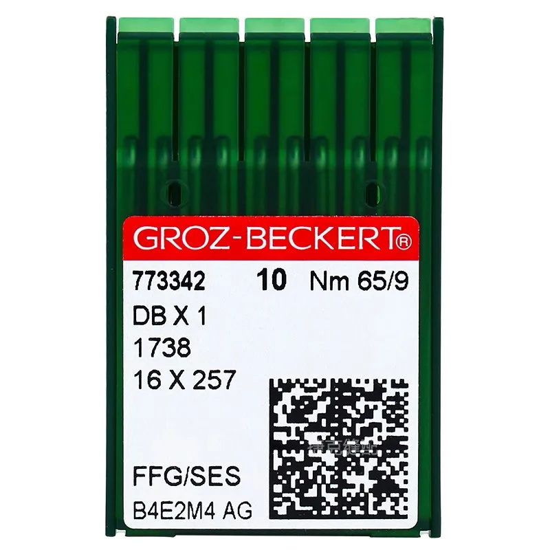 10PCS/1 Box Groz Beckert DBx1 16x257 1738 Sewing Machine Needles
