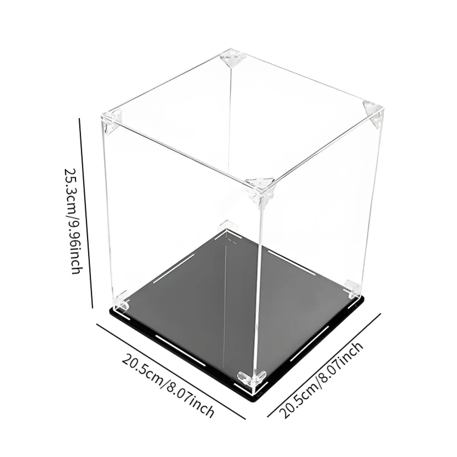 Acrylic Display Case,Clear Display Box Countertop Box Dustproof Storage Organizer Assemble Display Box for Action Figures