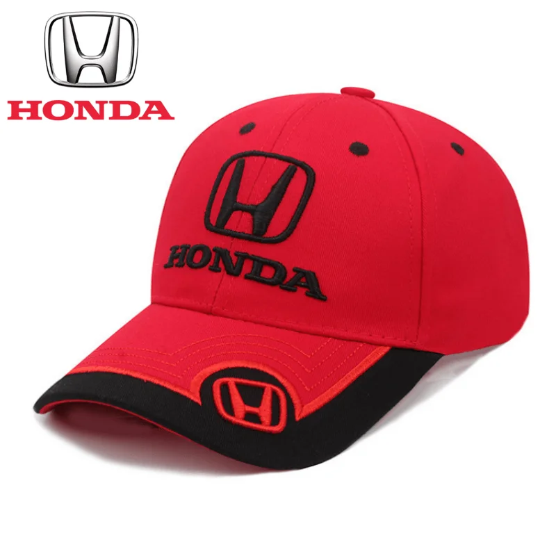 HONDA hip-hop hat Baseball Cap Outdoor Summer Sports Hat Embroidered Men Women Baseball Cap For Honda Civic Accord CRV Hrv Jazz