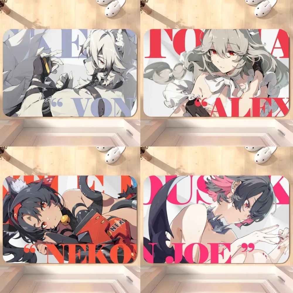 

Zenless Zone Zero ZZZ Lycaon Ellen Floor Mat Bedroom Kitchen Door Bath House Super Absorbent Foot Non-slip