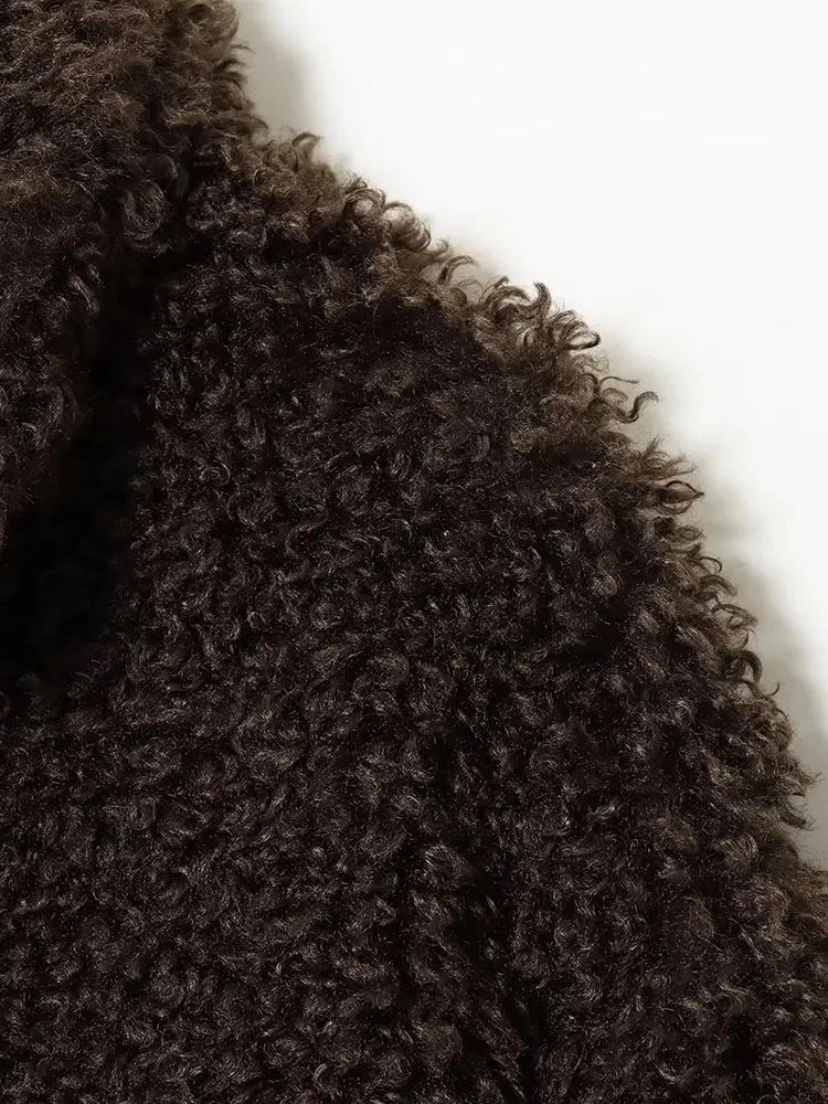 Vrouwen 2025 Winter Nieuwe Stijl Dameskleding Nepbont Effect Korte Jas Jas Lamswollen Jas Bont Bovenkleding