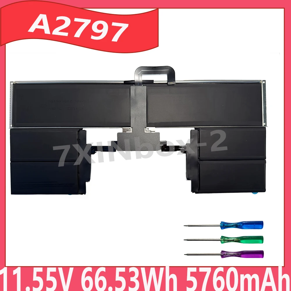 

A2797 11.55V 66.53Wh 5760mAh Laptop Battery For Apple MacBook Air M2 15” 2023 A2941 M3 15” 2024 A3114 Series MQKP3LL/A MRYP3LL